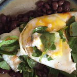 Fried Eggs and Black Beans